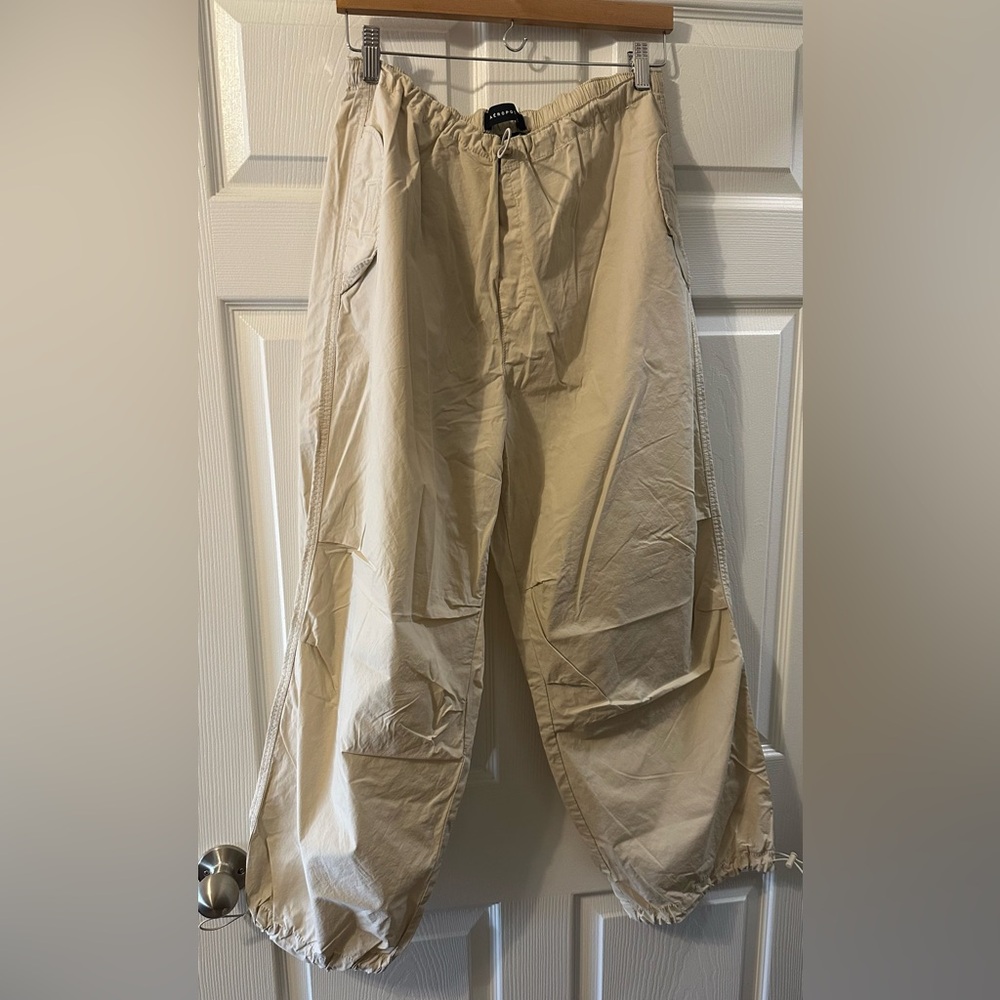 Aeropostale Cream Track Pants
